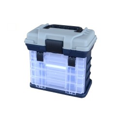 Ящик для снастей рибальських, з висувними коробками, 27х17х25,5см